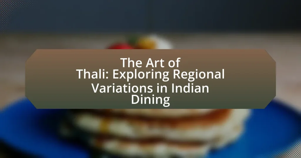 The Art of Thali: Exploring Regional Variations in Indian Dining
