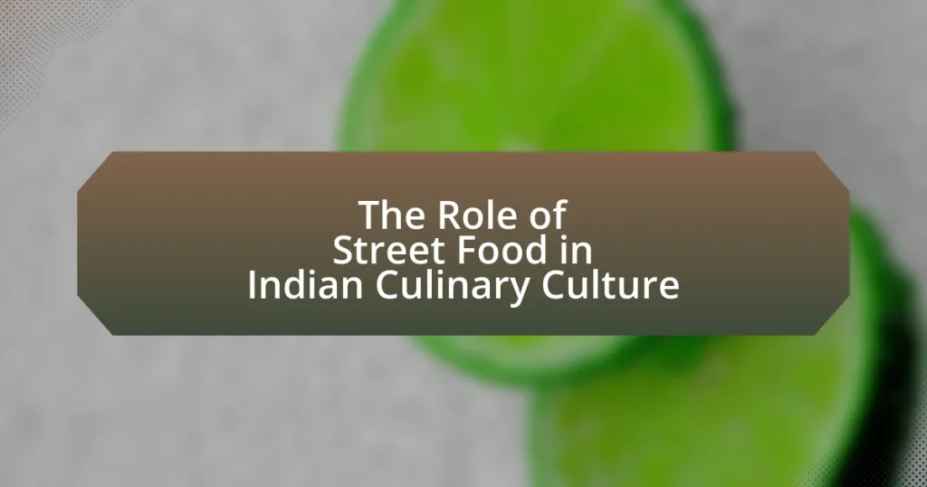 The Role of Street Food in Indian Culinary Culture