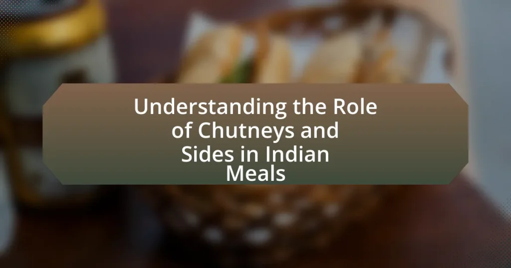 Understanding the Role of Chutneys and Sides in Indian Meals
