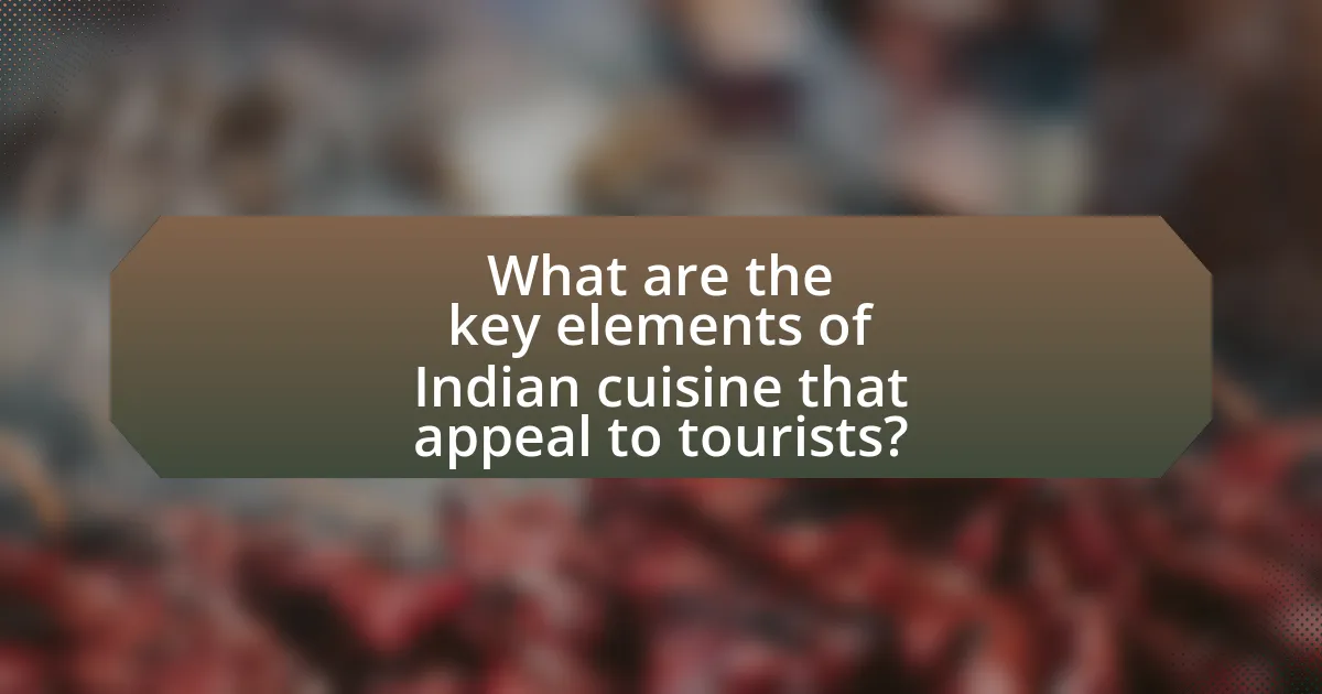 What are the key elements of Indian cuisine that appeal to tourists?