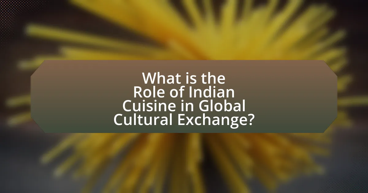 What is the Role of Indian Cuisine in Global Cultural Exchange?